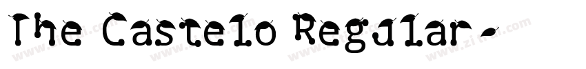 The Castelo Regular字体转换